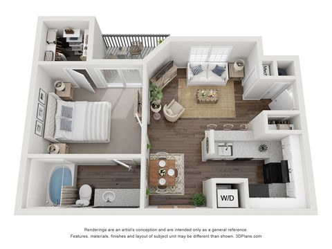 one bedroom floor plan in Lithia Springs, GA
